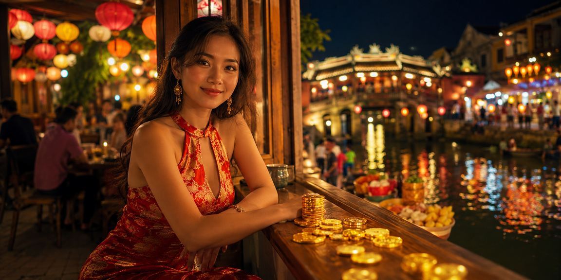 Người dùng tại Hội An nạp tiền vào 788bet qua ứng dụng di động bên tách cà phê