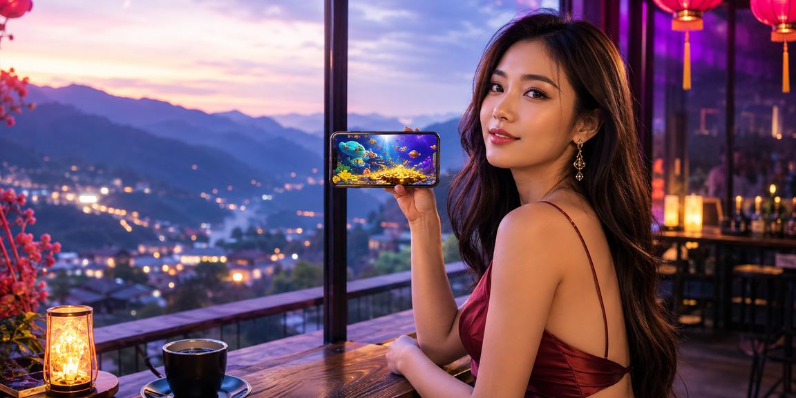 Người dùng tại Sapa truy cập casino trực tuyến trên điện thoại di động bên tách cà phê